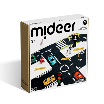 mideer 雙面場景軌道拼圖(38PCS)