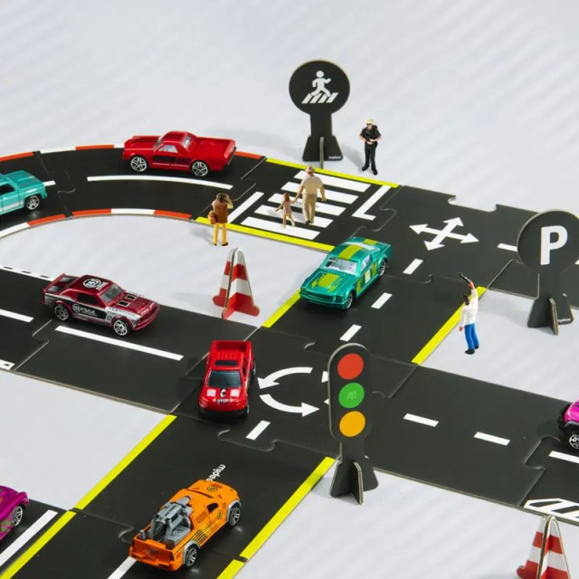 mideer 雙面場景軌道拼圖(38PCS)