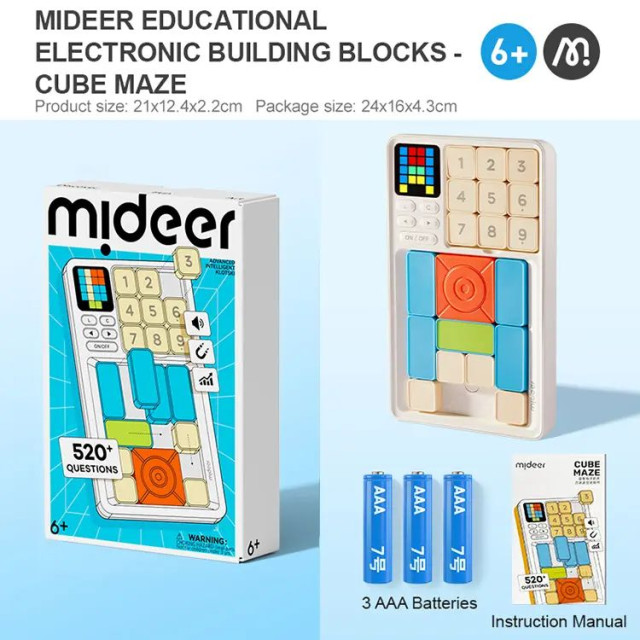 mideer 滑動積木邏輯遊戲機(520+關卡)