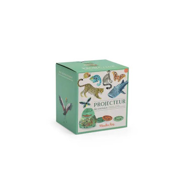 Moulin Roty 陸海空動物探索夜燈投影儀-世界動物百科