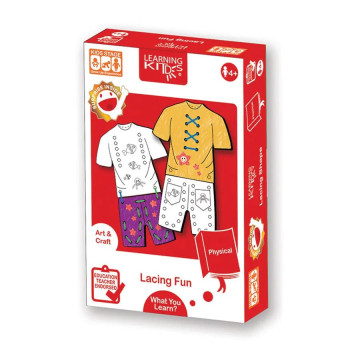 LEARNING KITDS 操作系列-衣服穿繩認知遊戲