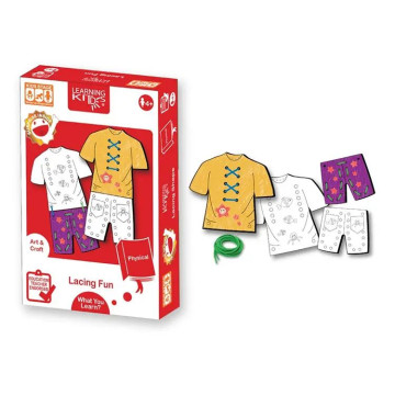 LEARNING KITDS 操作系列-衣服穿繩認知遊戲