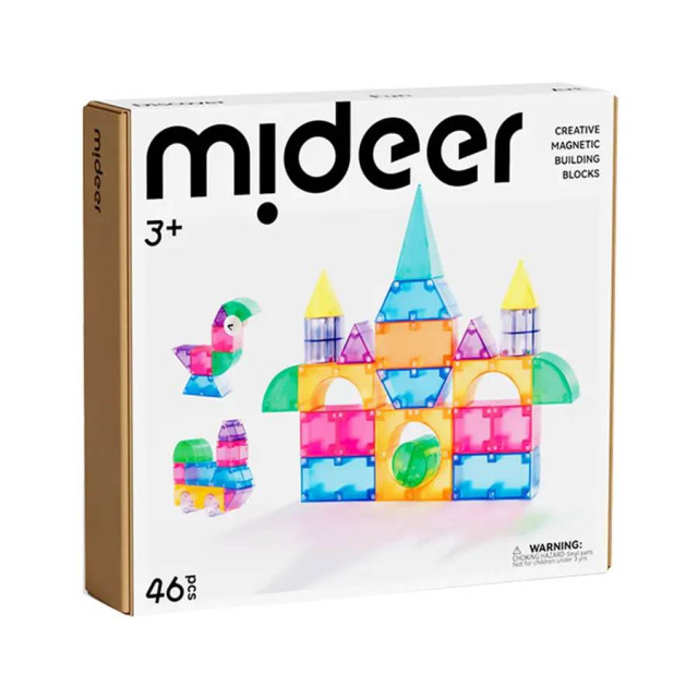 mideer 多彩透光磁力積木(46PCS)