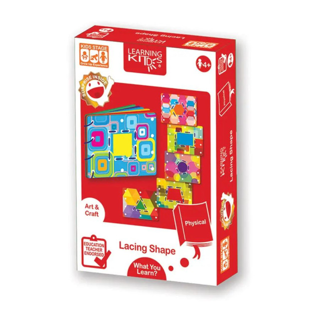 LEARNING KITDS 操作系列-形狀穿繩認知遊戲