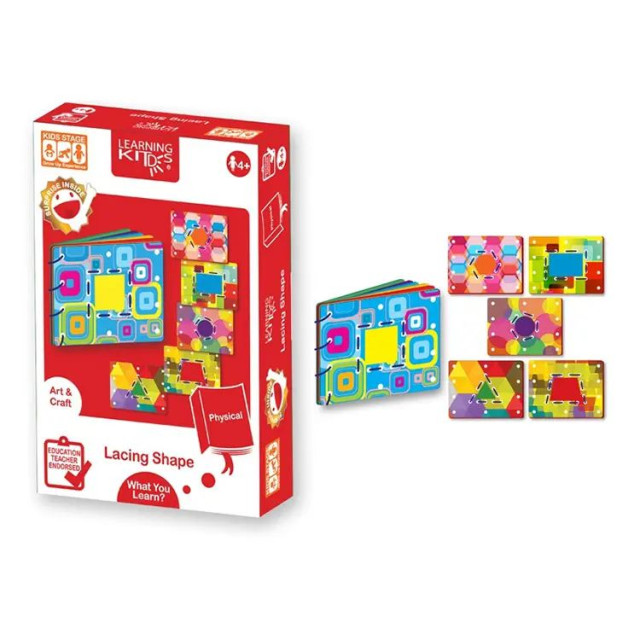 LEARNING KITDS 操作系列-形狀穿繩認知遊戲