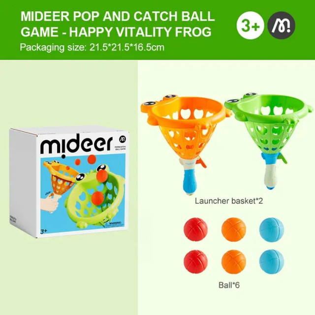 mideer 親子互動接球組-青蛙
