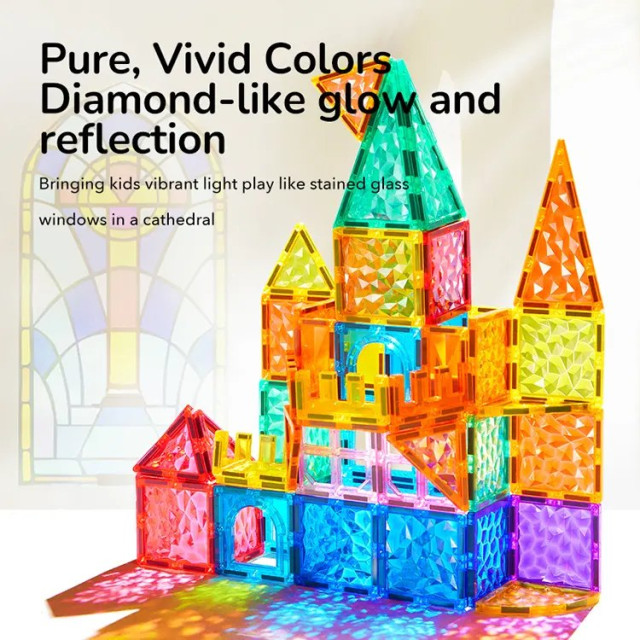 mideer 多彩透光磁力片(90片)