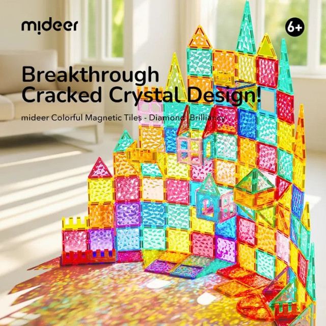mideer 多彩透光磁力片(90片)