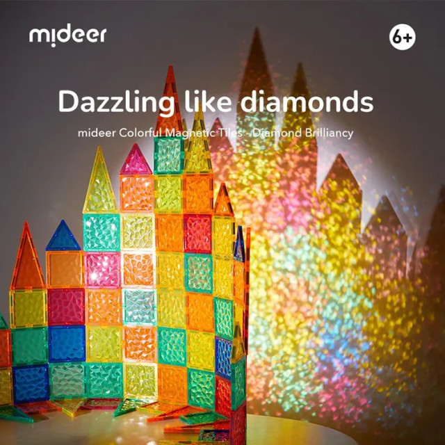 mideer 多彩透光磁力片(90片)