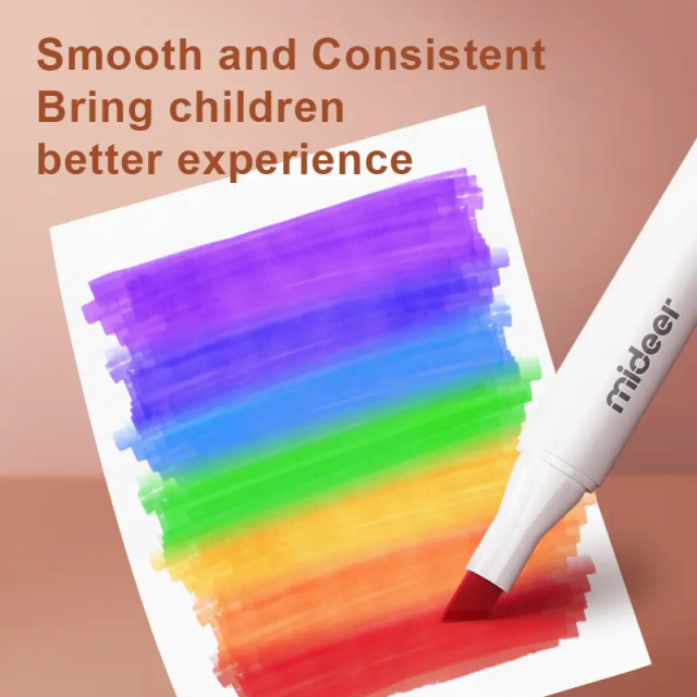 mideer 雙頭水性麥可筆(24色)