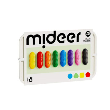 mideer 不沾手豌豆蠟筆(8色)