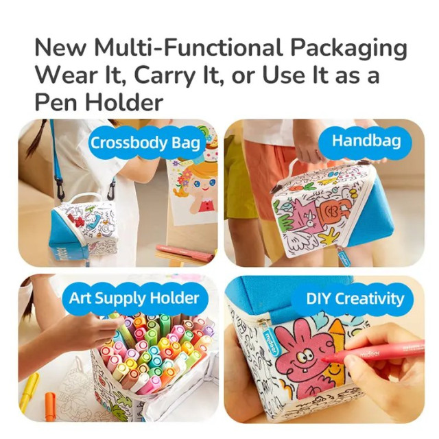 mideer 壓克力麥克筆-隨行筆袋軟毛頭(36色)