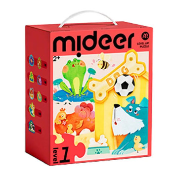 mideer 進階式拼圖-動物的家(LEVEL1)