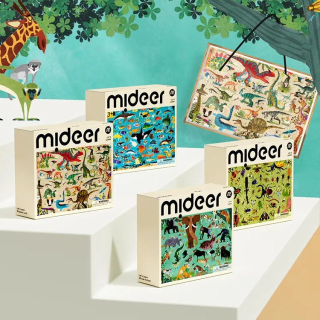 mideer 學習拼圖-海洋生物(126pcs)