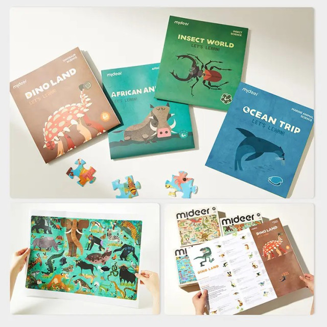 mideer 學習拼圖-海洋生物(126pcs)