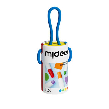 mideer 可洗式速乾絲綢蠟筆(12色)