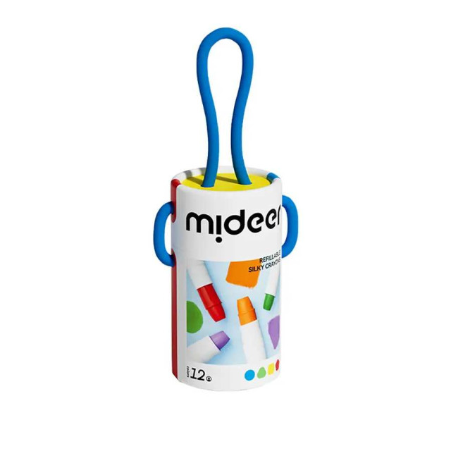 mideer 可洗式速乾絲綢蠟筆(12色)