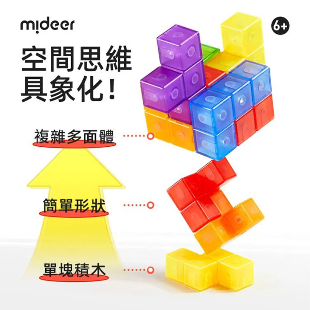 mideer 磁力立方體建構積木