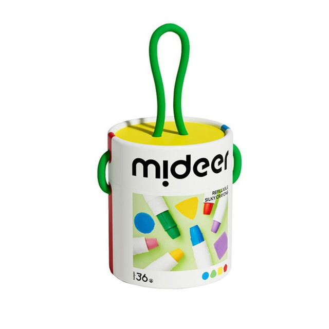 mideer 可洗式速乾絲綢蠟筆(36色)