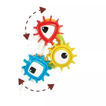 Yookidoo 以色列 洗澡戲水玩具-轉轉齒輪試管組