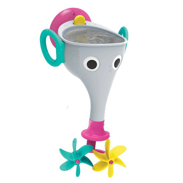 Yookidoo 以色列 洗澡/ 戲水玩具 - 長鼻子小象戲水組(灰)