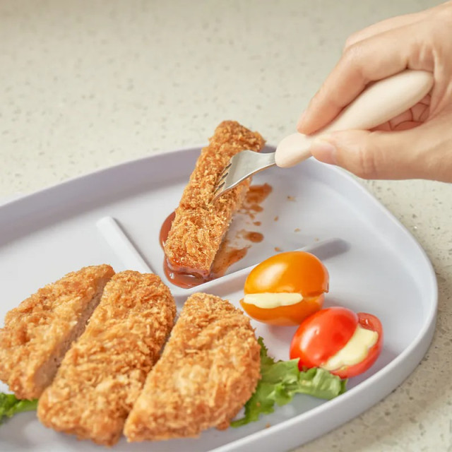 MOYUUM 韓國 白金矽膠吸盤式餐盤盒 對話框系列