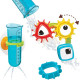 Yookidoo 以色列 洗澡戲水玩具-捉迷藏疊杯齒輪試管組