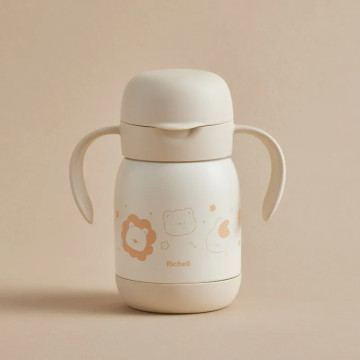 Richell 利其爾 TLI第四代 不銹鋼直飲保溫杯-獅子 300ml