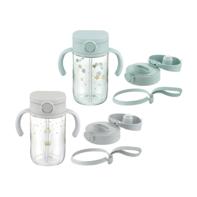 Richell 利其爾 AX系列吸管直飲水杯套組