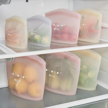 MOYUUM 韓國 站立式白金矽膠三層密封袋3入組