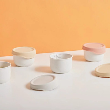 MOYUUM 韓國 陶瓷點心碗附矽膠蓋