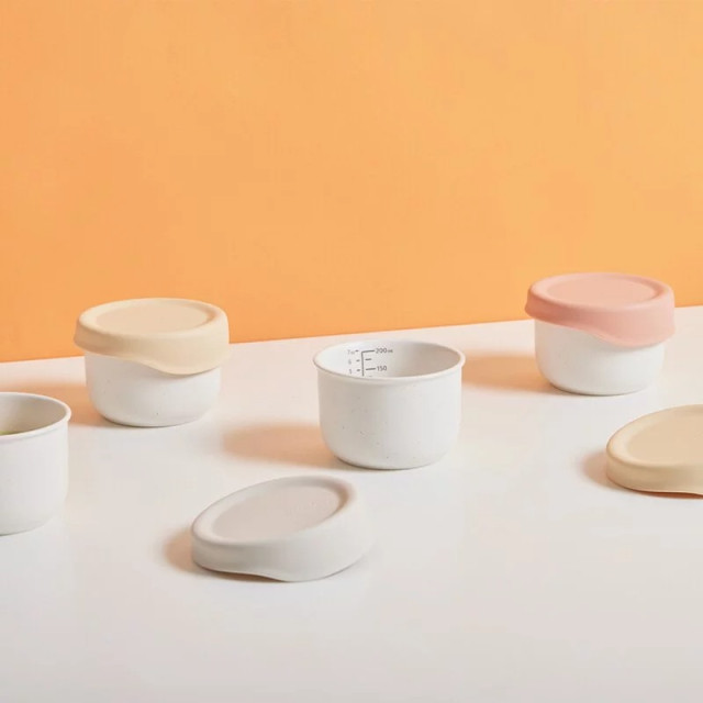 MOYUUM 韓國 陶瓷點心碗附矽膠蓋