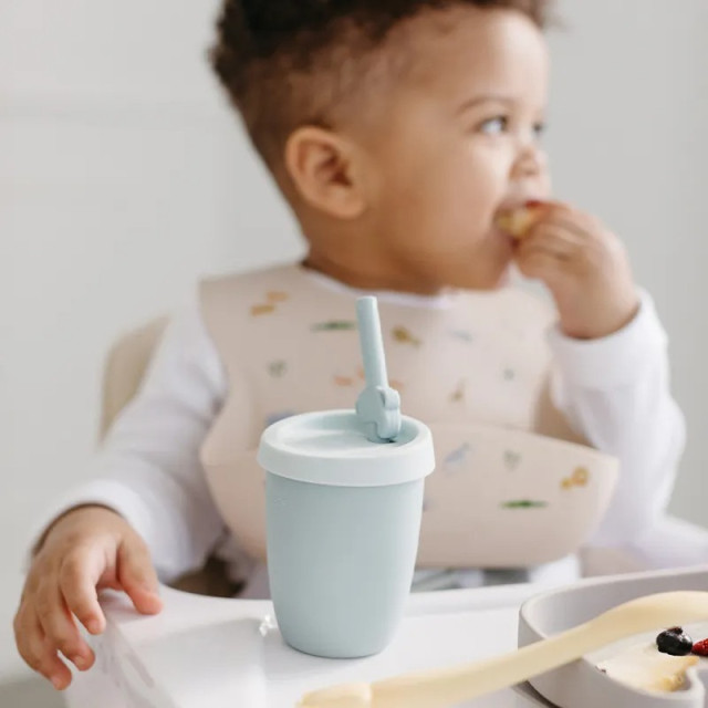 Loulou Lollipop 動物造型 兒童矽膠吸管杯