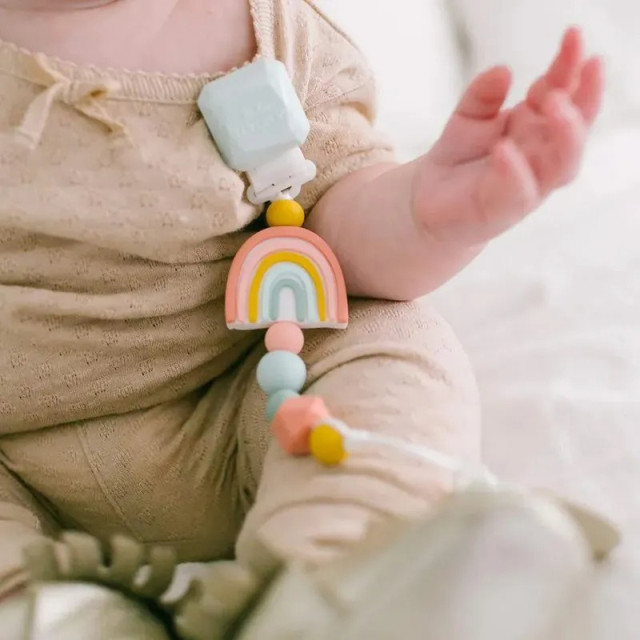 Loulou Lollipop 甜心版串珠固齒器奶嘴鍊夾