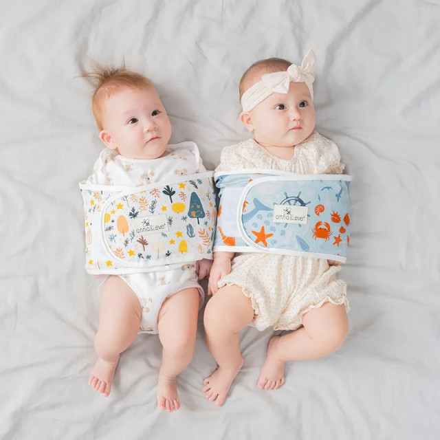 Anna&Eve 美國 嬰兒舒眠包巾/肚圍-純棉款(S號/L號)