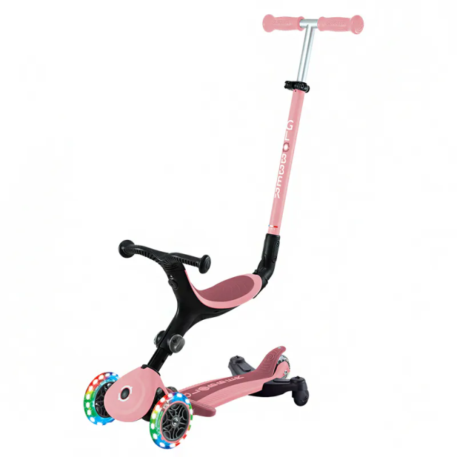 法國GLOBBER GO•UP 4合1運動版360度多功能三輪滑板車 (LED發光前輪)