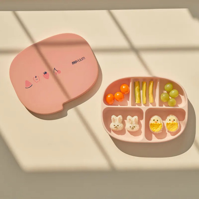 MOYUUM 韓國 白金矽膠吸盤式餐盤盒 對話框系列