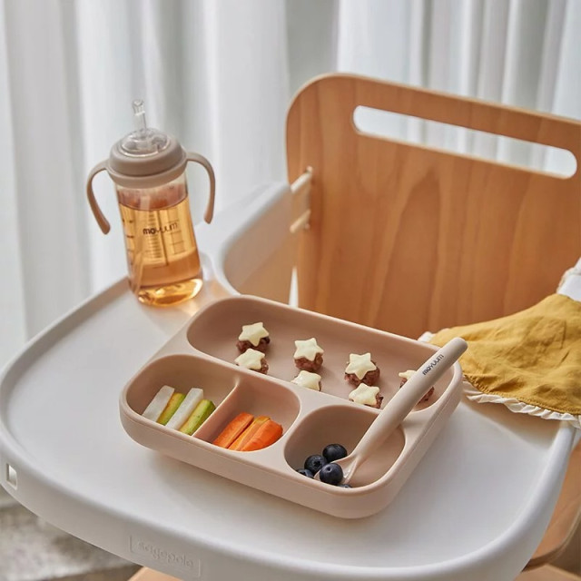 MOYUUM 韓國 白金矽膠吸盤式餐盤盒