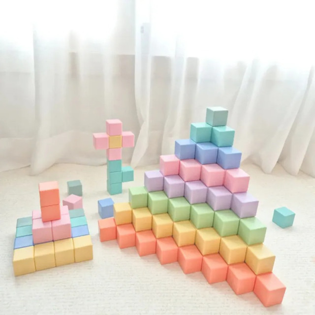 韓國 Bellebaby 磁吸積木(方塊/三角形/圓弧)