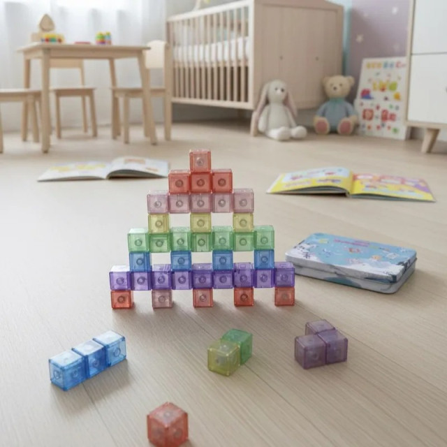 Bellebaby 透明小磁吸積木(24顆入)