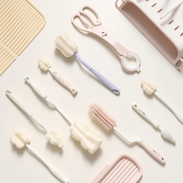 MOYUUM 韓國 360度旋轉奶瓶海綿刷