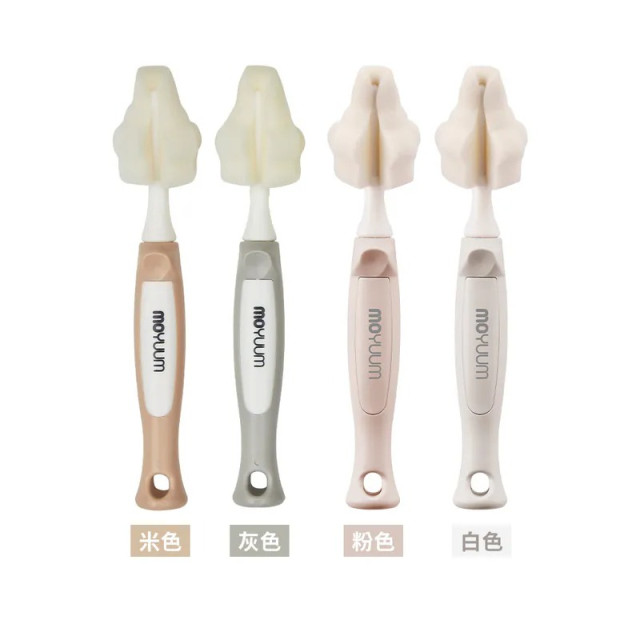 MOYUUM 韓國 奶嘴海綿刷 2入組