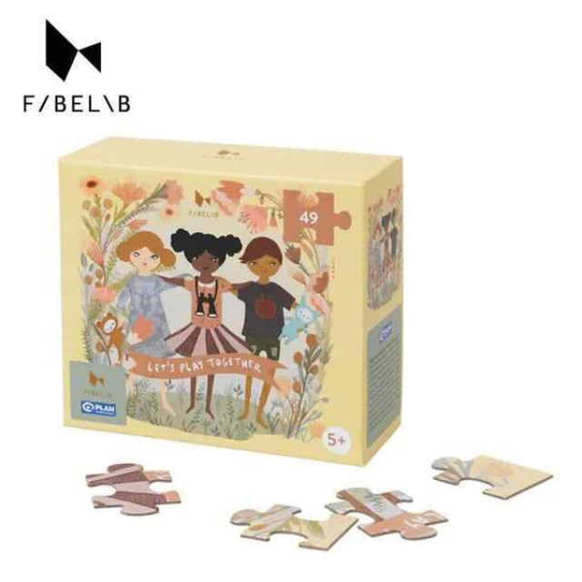 Fabelab 拼圖49片組-一起玩吧