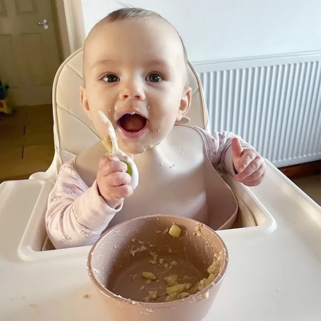 doddl 英國人體工學嬰兒學習餐具2件組-湖水綠(附攜帶盒)