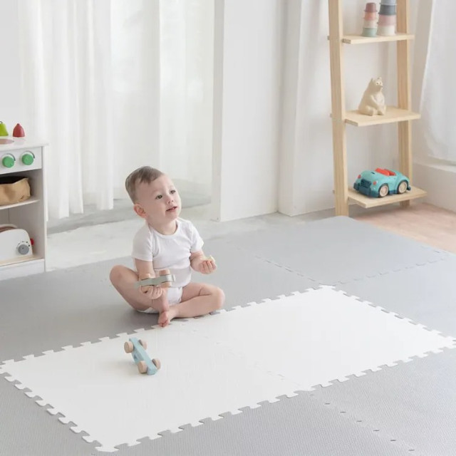 Pato Pato 馬卡龍/莫蘭迪雙色巧拼地墊60*60*3cm(9入/箱)