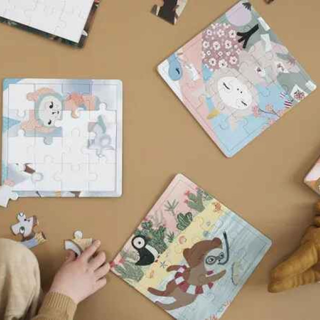 Fabelab 拼圖四入組-四季款