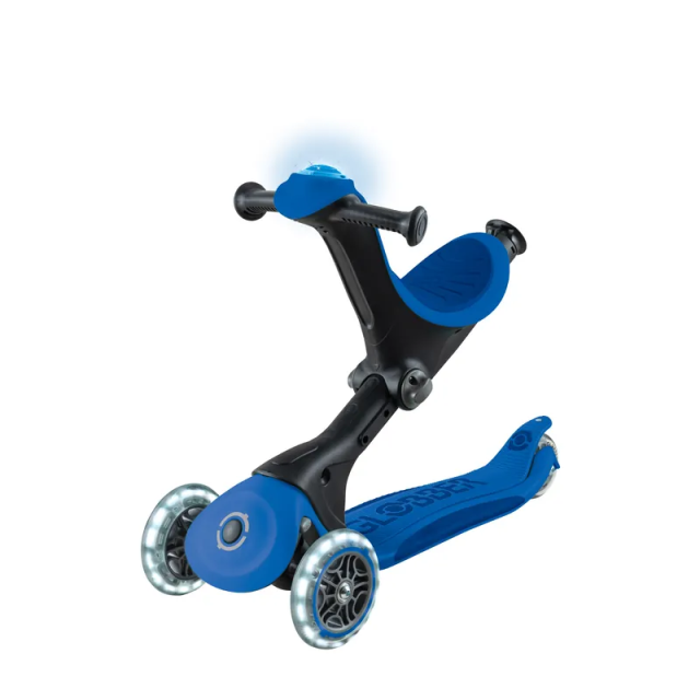 法國GLOBBER GO‧UP 5合1酷炫版多功能滑板車 (白光發光前輪)