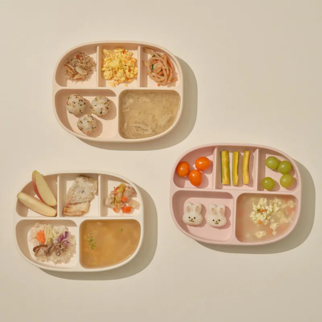 MOYUUM 韓國 白金矽膠吸盤式餐盤盒 對話框系列