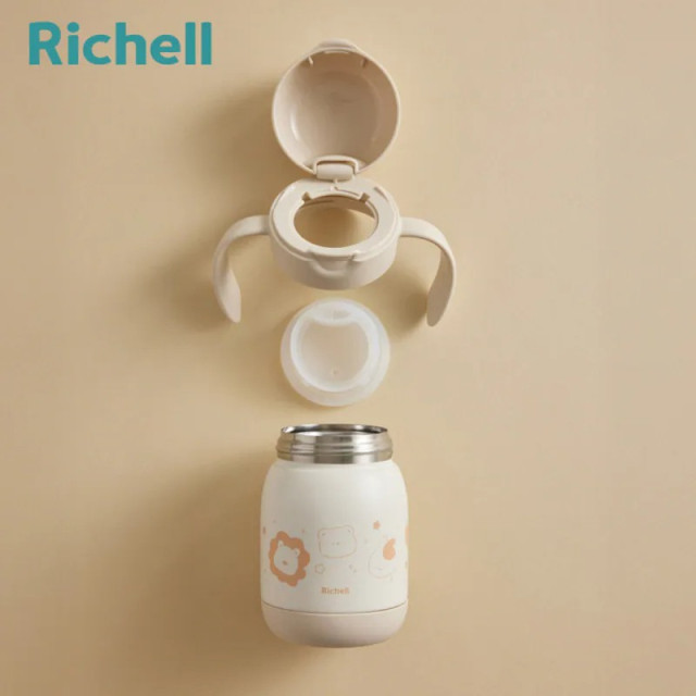Richell 利其爾 TLI第四代 不銹鋼直飲保溫杯-獅子 300ml