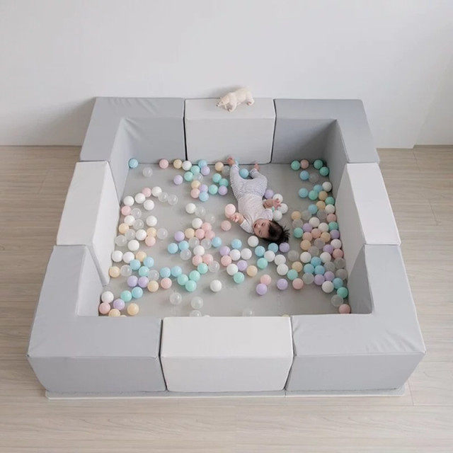 Pato Pato Hipopo方塊遊樂圍欄 一字型(2入)